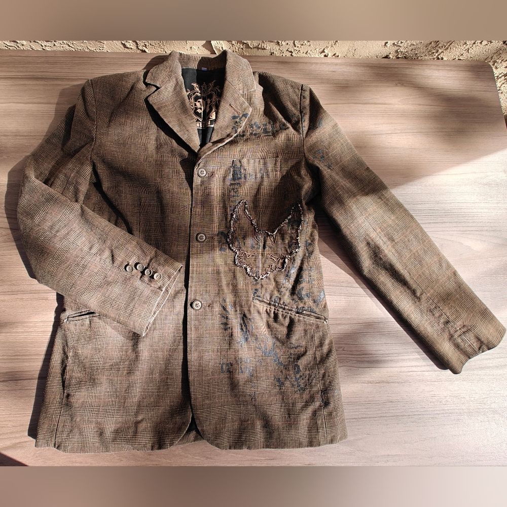 Y2K NEVADA PLAID JACKET M FOR MEN